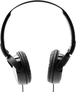 sony zx series wired on-ear headphones, black mdr-zx110