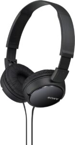 sony zx series wired on-ear headphones, black mdr-zx110