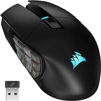 wireless mmo gaming mouse