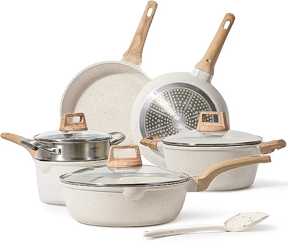 carote pots and pans set nonstick